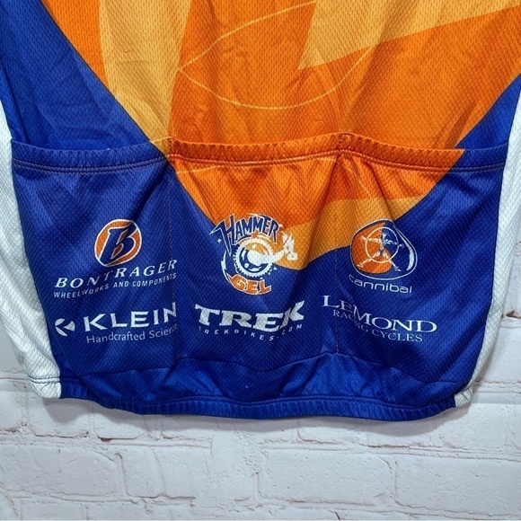 Cannibal Australia Cycling Jersey Mens Large Orange 3/4 Zip Lightweight Pockets - Picture 5 of 14